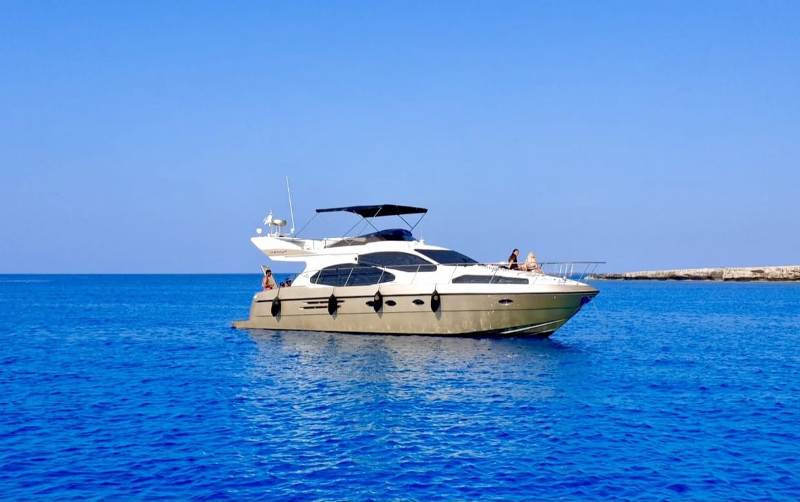 Azimut 46 luxury yacht hire from Ayia napa