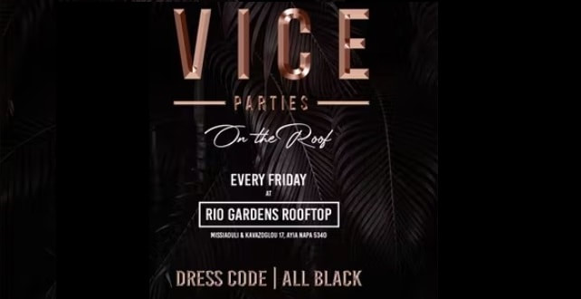Vice Parties on the roof Ayia Napa